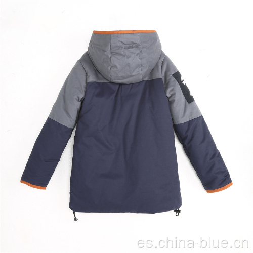 Chaqueta de chicos de parka de invierno cálido